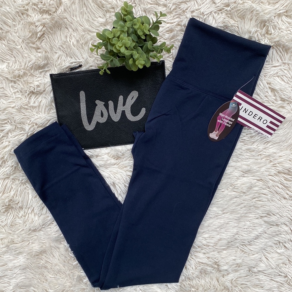 Indero Fleece Lined Leggings 💗 Navy
